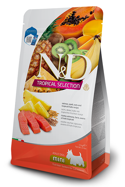 Farmina N&D Tropical Selection Canine Salmon, Spelt, Oats And Tropical Fruits Adult Mini