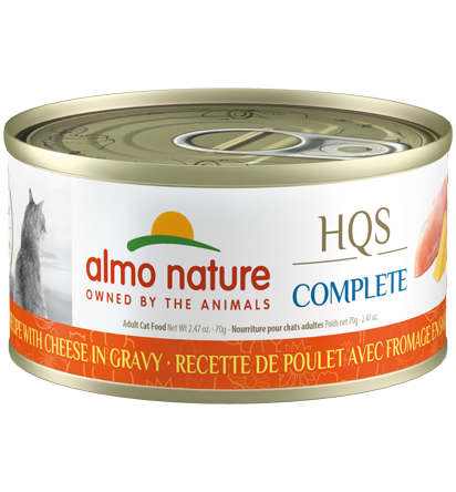 Almo Nature HQS Complete Chicken Recipe with Cheese in gravy Wet Cat Food