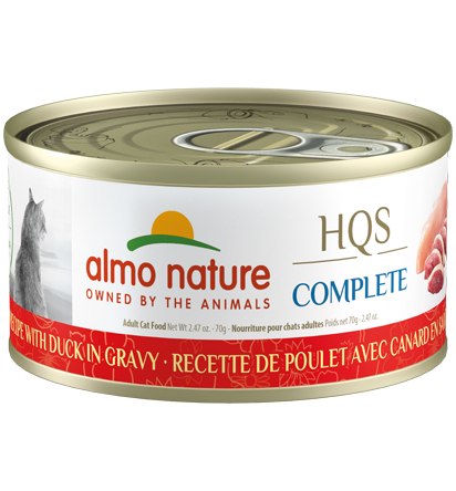 Almo Nature HQS Complete Chicken Recipe with Duck in gravy Wet Cat Food