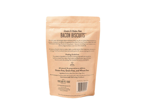 Portland Pet Food Company Grain & Gluten-Free Bacon Biscuits Dog Treats