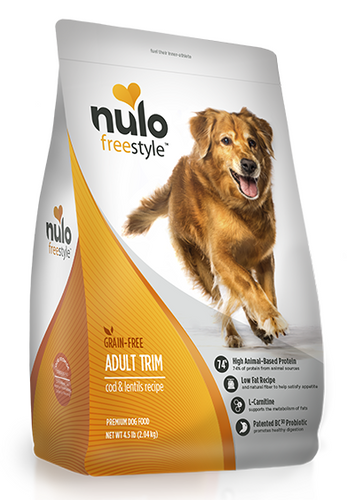 Nulo FreeStyle Grain Free Adult Trim Cod and Lentils Recipe Dry Dog Food