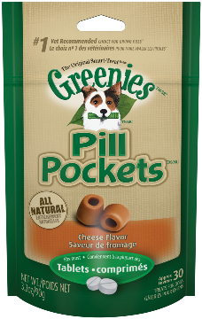 Greenies Pill Pockets Canine Cheese Flavor Dog Treats