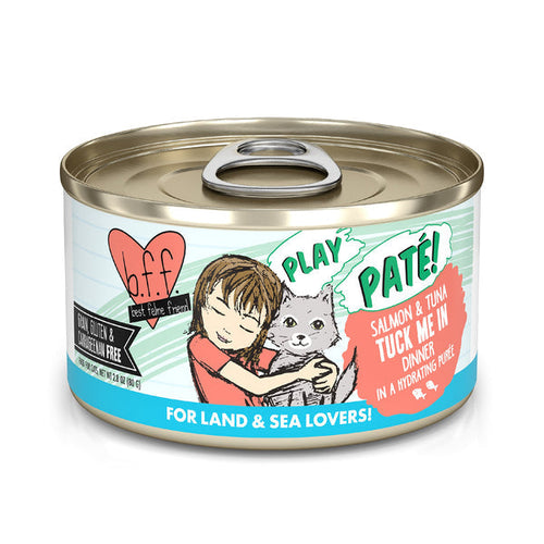 Weruva BFF Play Tuck Me In Salmon & Tuna Dinner in a Hydrating Purée Cat Food