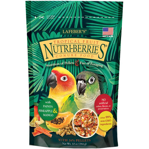 Lafeber Company Tropical Fruit Nutri-Berries for Conures (10 oz)