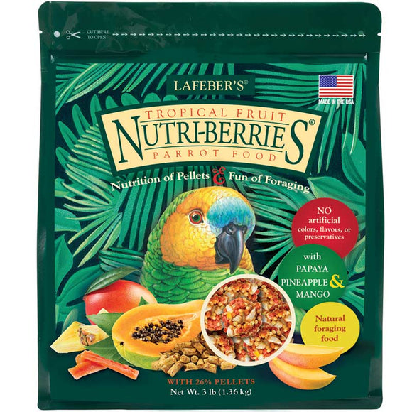 Lafeber Company Tropical Fruit Nutri-Berries for Parrots (3 LB)