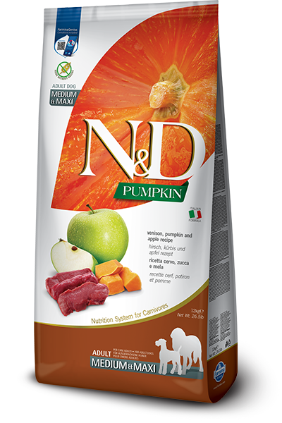 Farmina Venison & Apple Adult Medium & Maxi Dry Dog Food