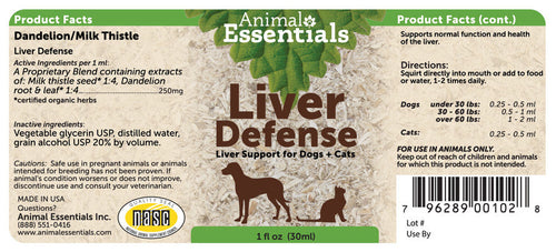 Animal Essentials Liver Defense Bottle (1 oz)