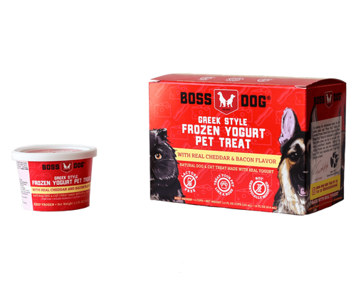 Boss Dog Greek Style Cheddar & Bacon Frozen Yogurt Pet Treat