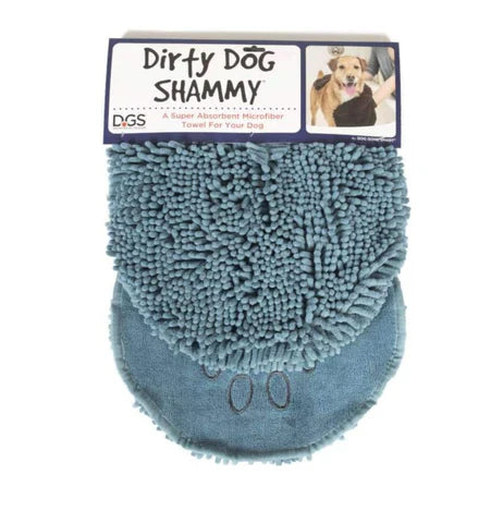 DGS Pet Products Dirty Dog Shammy Towel (One Size, Pacific Blue)