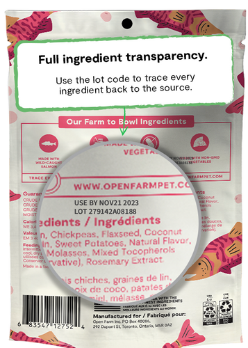 Open Farm Grain-Free Wild-Caught Salmon Jerky Strips