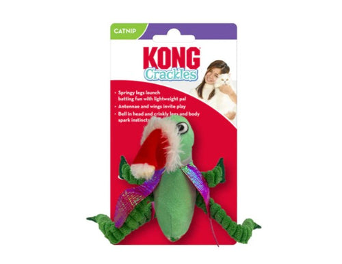 KONG Holiday Catnip Crackles Grasshopper Cat Toy