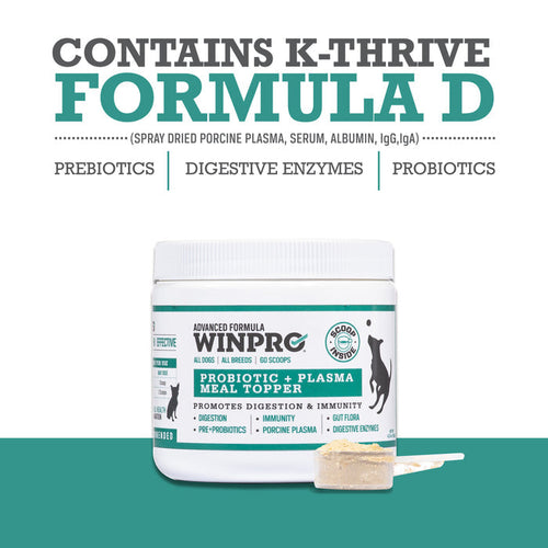 Winpro Pre + Probiotic Plasma Meal Topper Powerful Gut Health Support For Dogs