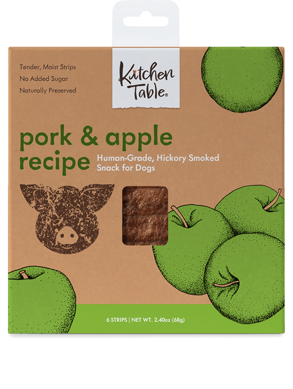 Kitchen Table Smoked Snack Box Pork & Apple Recipe (2.4 oz - 6 Strips)