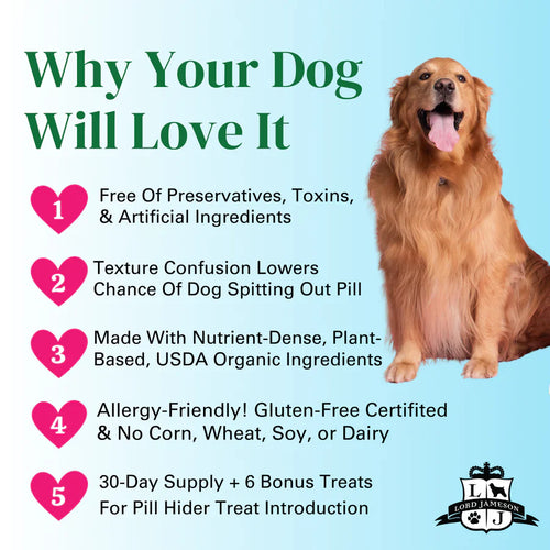 Lord Jameson PB+J Organic Pill Hider Dog Treats