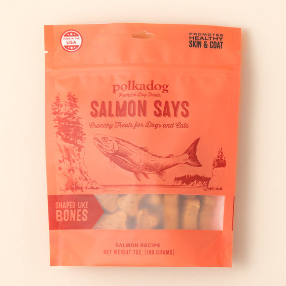 Polkadog Salmon Says Dog Treats (8 oz)