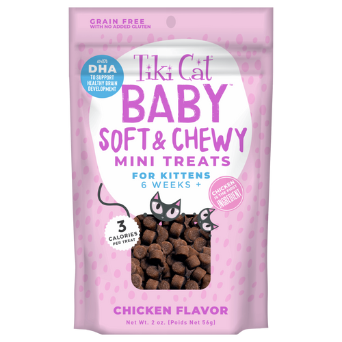 Tiki Cat® Baby Soft & Chewy Mini Treats Chicken Flavor Wet Cat Treats (2 oz)