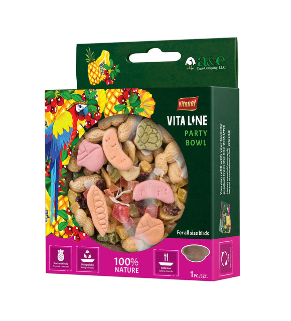 A&E Cage Vita Herbal Edible Lunch Box - PEANUT Bird Treat (1 PC)