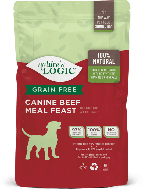 Nature’s Logic Grain Free Beef Meal Feast Dry Dog Food (4.4 LB)