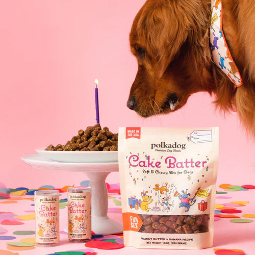 Polkadog Cake Batter Dog Treat (10 oz)