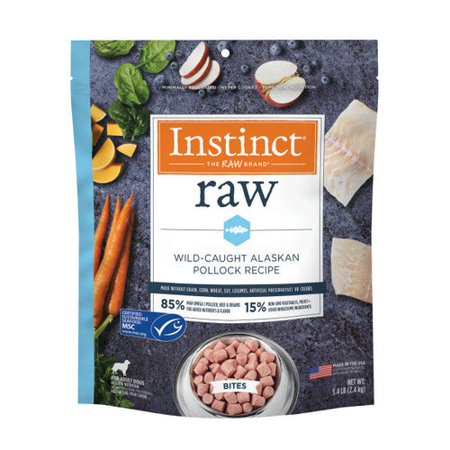 Nature's Variety Instinct Raw Frozen Pollock Bites Dog Food