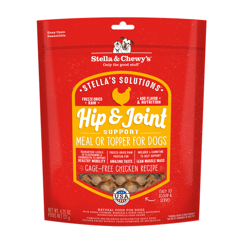 Stella & Chewy's Stella's Solutions Grain Free Hip & Joint Boost Cage Free Chicken Dinner Morsels Freeze-Dried Raw Dog Food