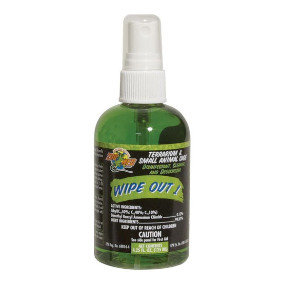 Zoo Med Wipe Out 1 Small Animal & Reptile Terrarium Cleaner Disinfectant (8.75 OZ)