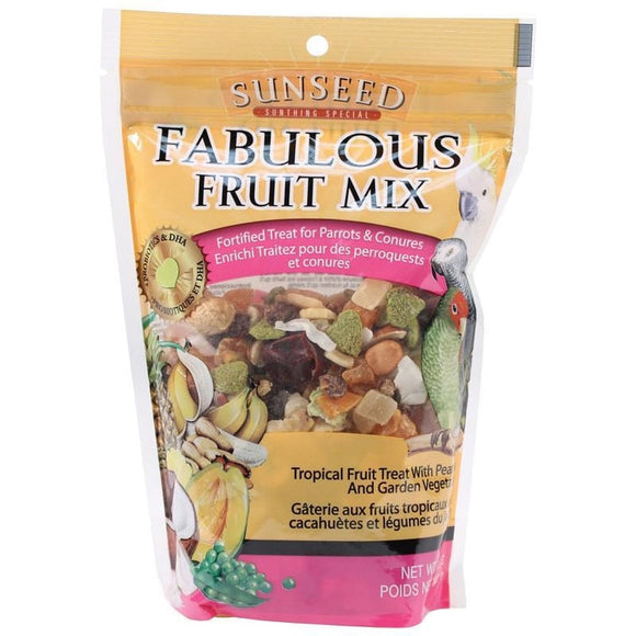 FABULOUS FRUIT MIX FOR PARROTS & CONURES (12 OZ)