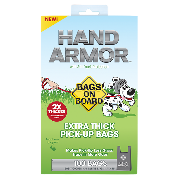 Bags on Board Extra Thick Hand Armor Waste Pick-Up Bags