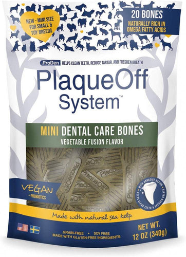 Proden PlaqueOff Mini Dental Vegetable Fusion Bones for Small Breed Dogs
