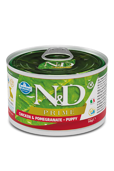 Farmina Natural & Delicious Prime Chicken & Pomegranate Puppy Mini Wet Dog Food