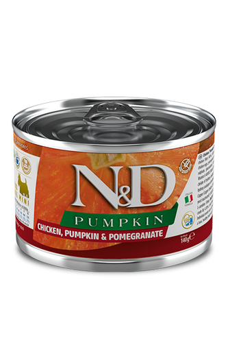 Farmina N&D Pumpkin Chicken, Pumpkin & Pomegranate Recipe Wet Dog Food Mini