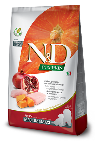 Farmina N&D Chicken, Pumpkin And Pomegranate Puppy Medium & Maxi