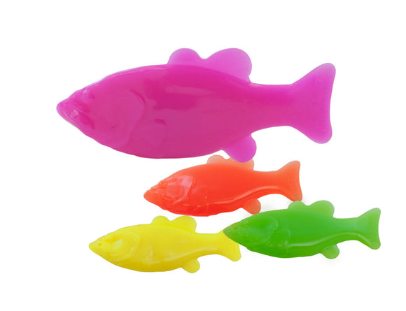 Ruff Dawg Flying Fish/Minnow Rubber Retrieving Dog Toy (Assorted Colors)