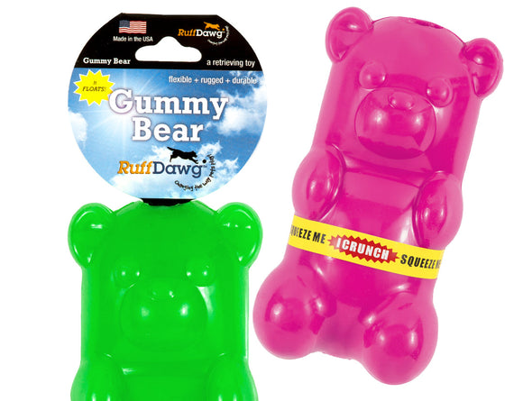 Ruff Dawg GummyBear Crunch Rubber Retrieving Toy