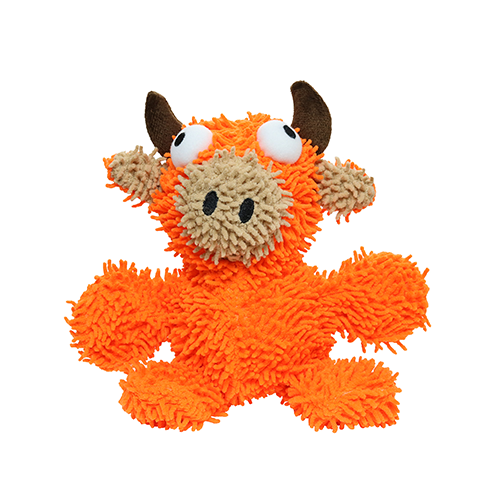 Mighty Microfiber Ball Med Bull Orange Dog Toy (Medium / Orange)