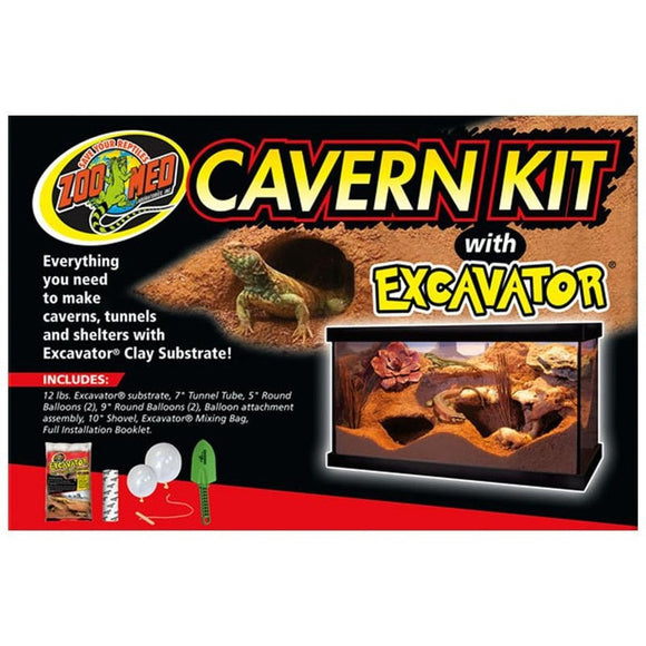 CAVERN KIT W/EXCAVATOR CLAY SUBSTRATE