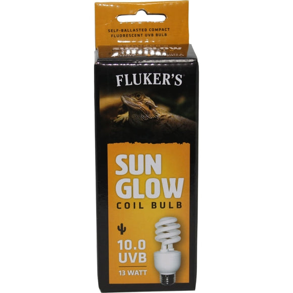 Fluker's Sun Glow Coil Bulb 10.0 UVB